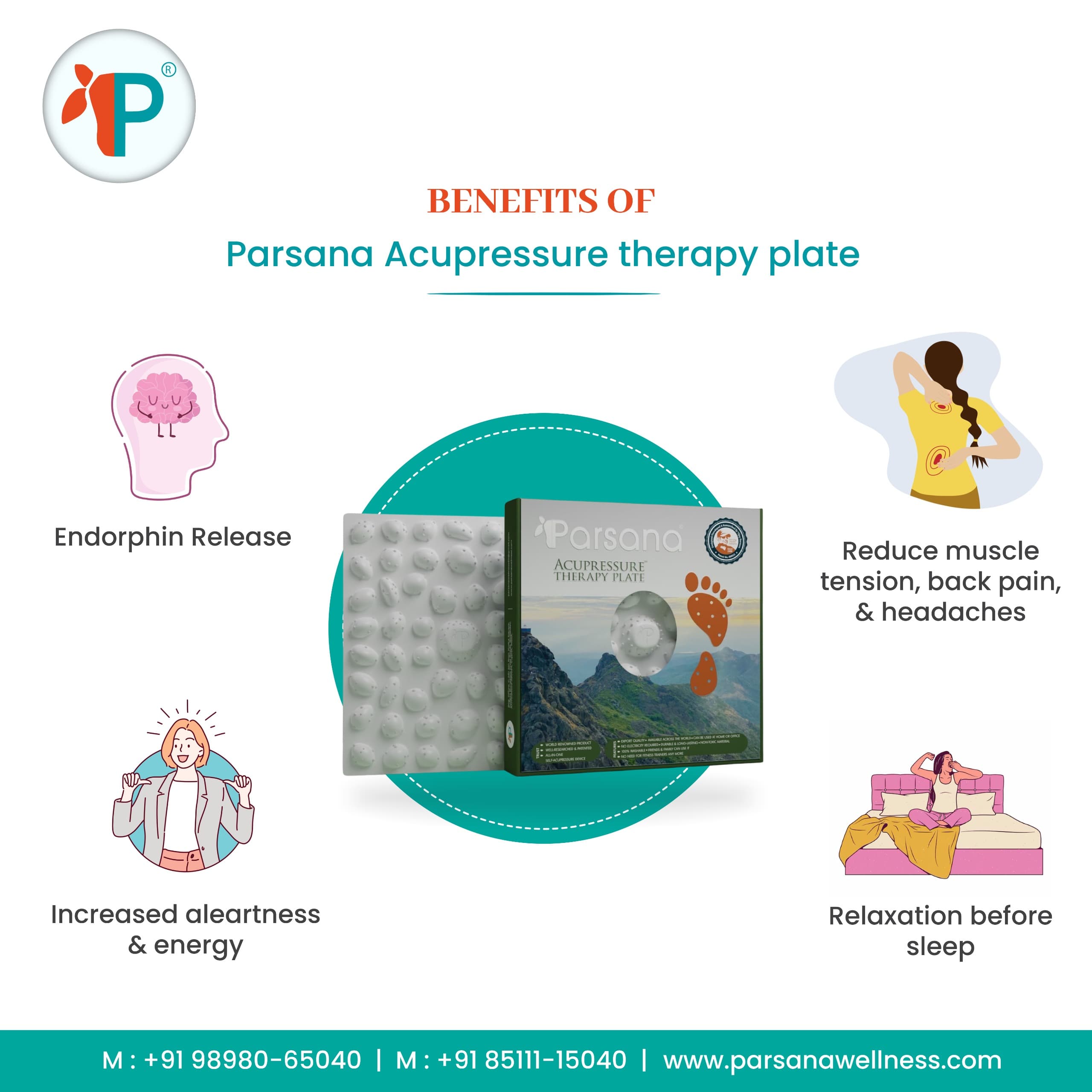 Parsana Acupressure Therapy Plate